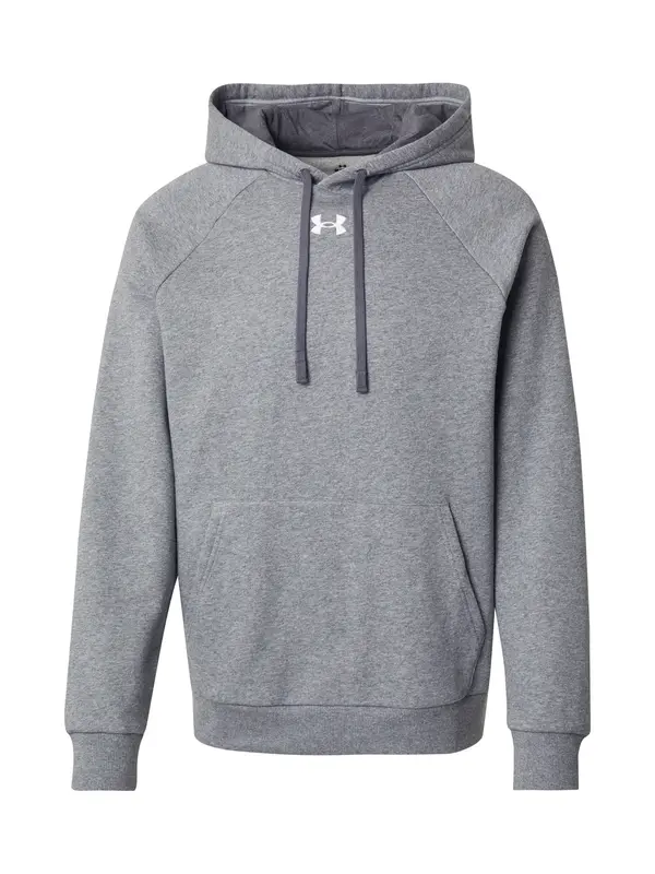 UNDER ARMOUR UNDER ARMOUR Sportska sweater majica  siva melange / bijela