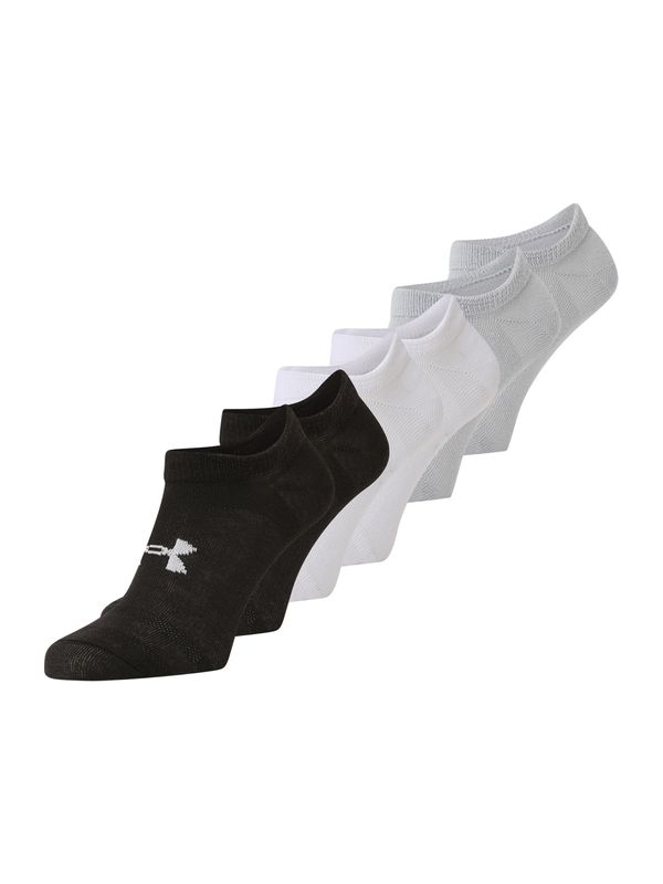 UNDER ARMOUR UNDER ARMOUR Sportske čarape 'Essential No Show'  siva / crna / bijela