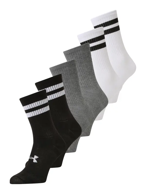 UNDER ARMOUR UNDER ARMOUR Sportske čarape 'Essential'  siva melange / crna / bijela