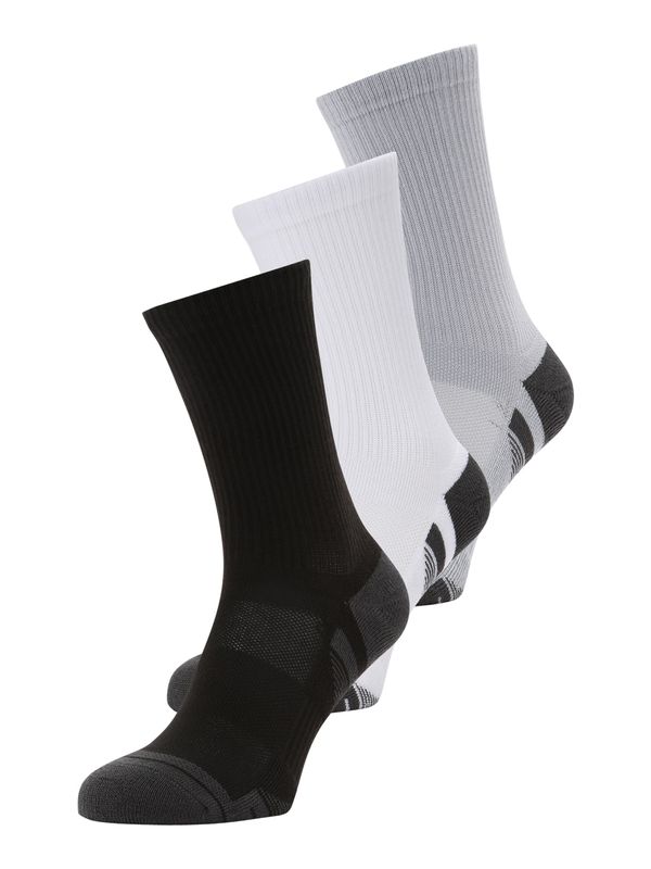 UNDER ARMOUR UNDER ARMOUR Sportske čarape 'Tech'  siva / crna / bijela
