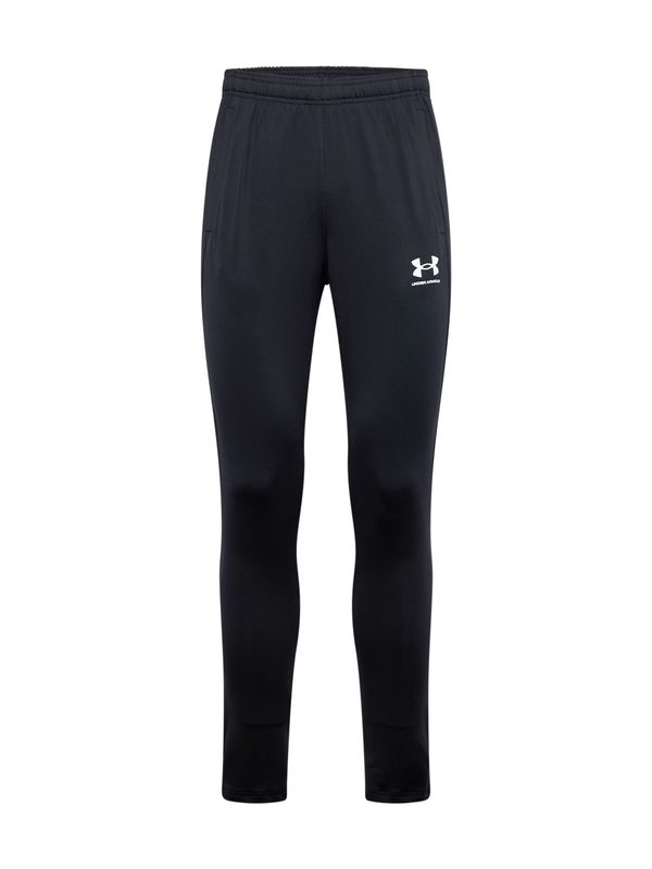 UNDER ARMOUR UNDER ARMOUR Sportske hlače 'Challenger'  crna / bijela