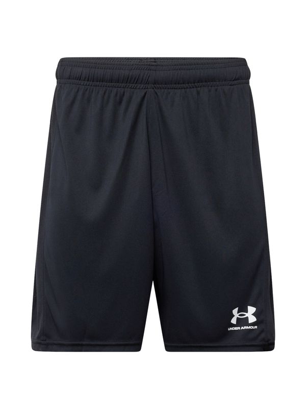 UNDER ARMOUR UNDER ARMOUR Sportske hlače 'Challenger'  crna / bijela