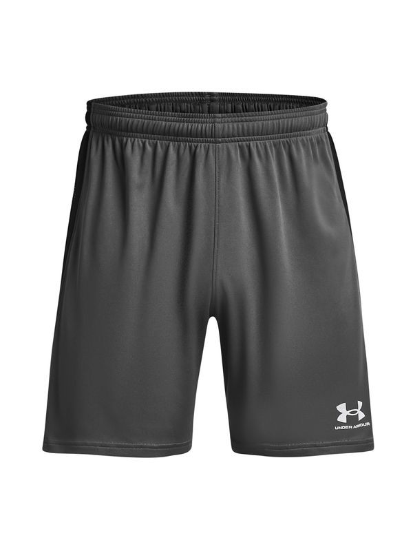 UNDER ARMOUR UNDER ARMOUR Sportske hlače 'Challenger'  tamo siva / crna / bijela