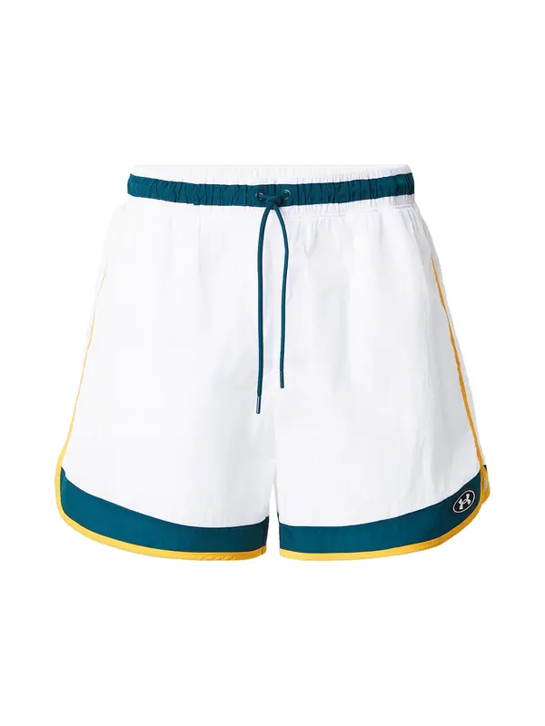 UNDER ARMOUR UNDER ARMOUR Sportske hlače  cijan plava / žuta / bijela