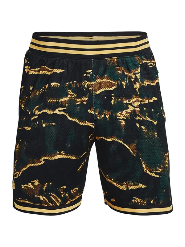 UNDER ARMOUR UNDER ARMOUR Sportske hlače 'Curry'  boja pijeska / smeđa / kraljevski zelena / crna