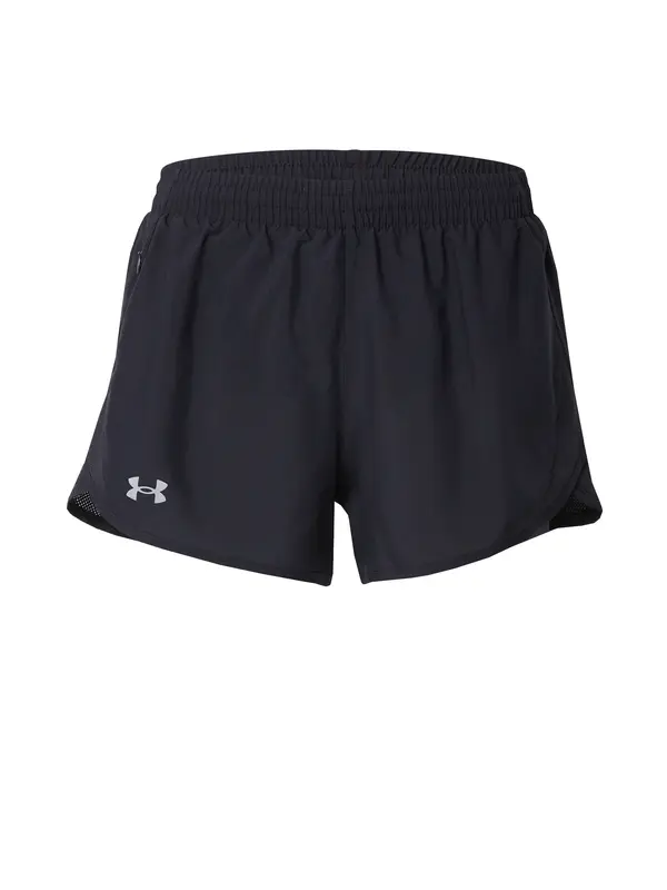 UNDER ARMOUR UNDER ARMOUR Sportske hlače 'Fly By 3'  siva / crna