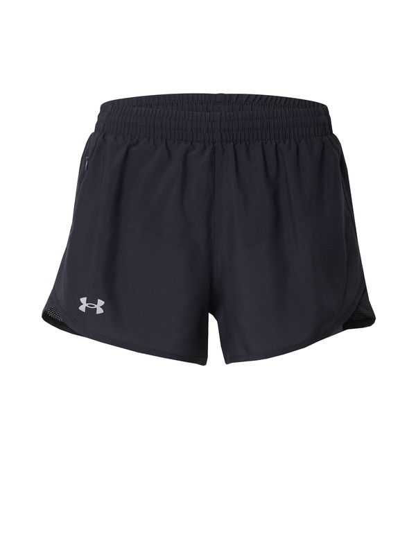 UNDER ARMOUR UNDER ARMOUR Sportske hlače 'Fly-By 3'  siva / crna