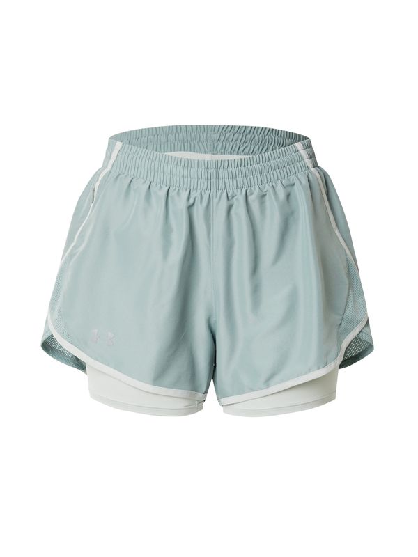 UNDER ARMOUR UNDER ARMOUR Sportske hlače 'Fly By'  pastelno zelena / bijela
