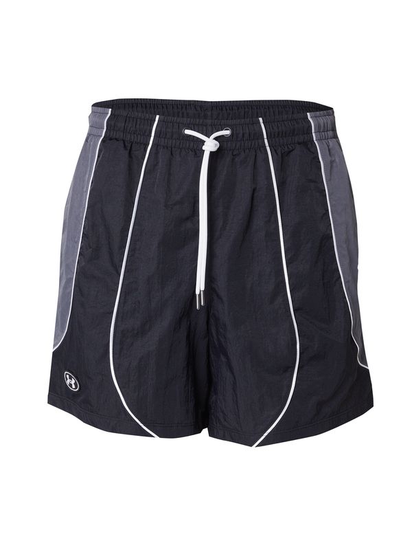 UNDER ARMOUR UNDER ARMOUR Sportske hlače 'Icon Volley'  tamo siva / crna