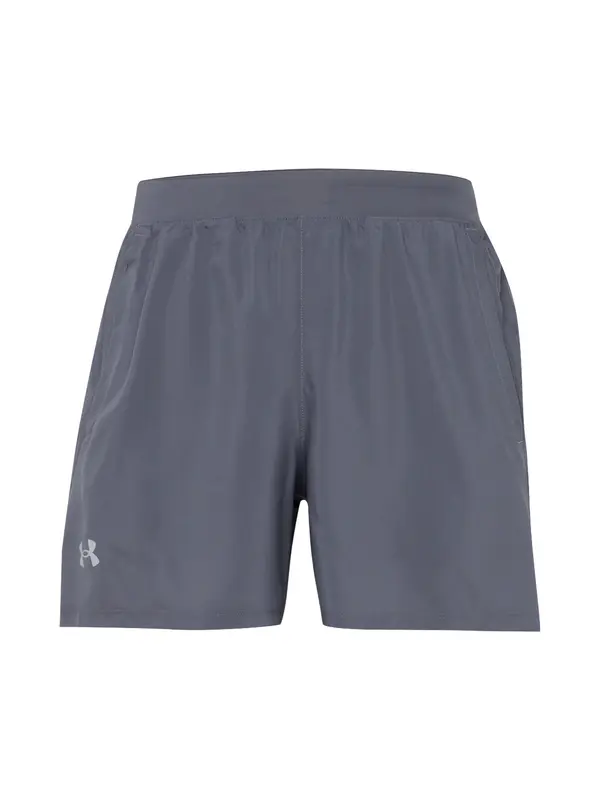 UNDER ARMOUR UNDER ARMOUR Sportske hlače 'Launch 5'  siva / bijela