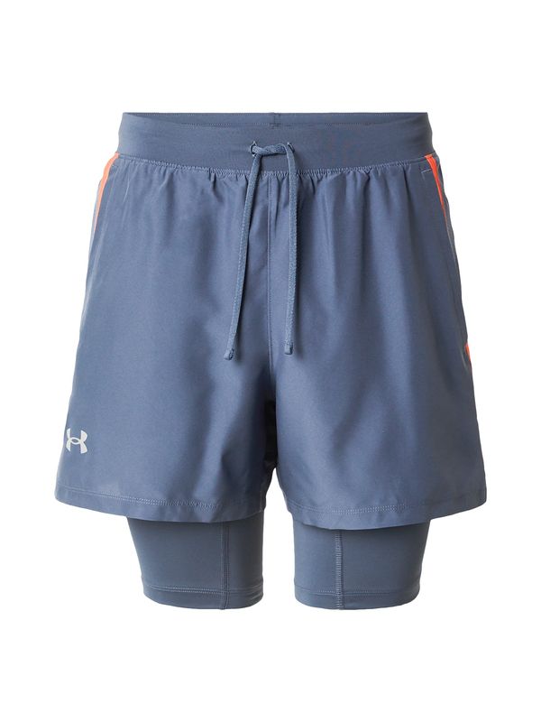 UNDER ARMOUR UNDER ARMOUR Sportske hlače 'LAUNCH'  plava / siva / narančasta