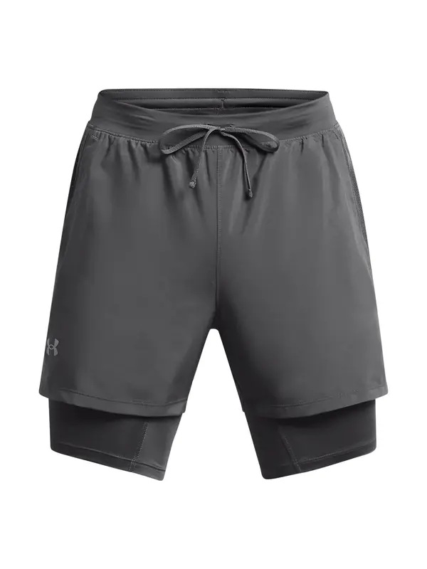 UNDER ARMOUR UNDER ARMOUR Sportske hlače 'Launch'  tamo siva