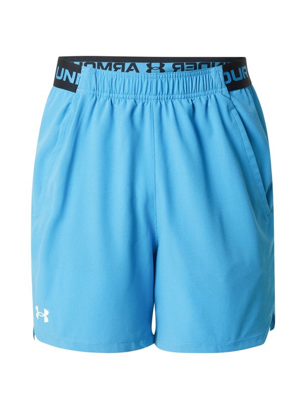 UNDER ARMOUR UNDER ARMOUR Sportske hlače  neonsko plava / crna / bijela