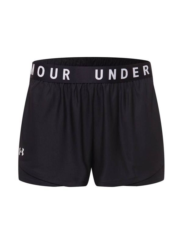 UNDER ARMOUR UNDER ARMOUR Sportske hlače 'Play Up'  crna / bijela