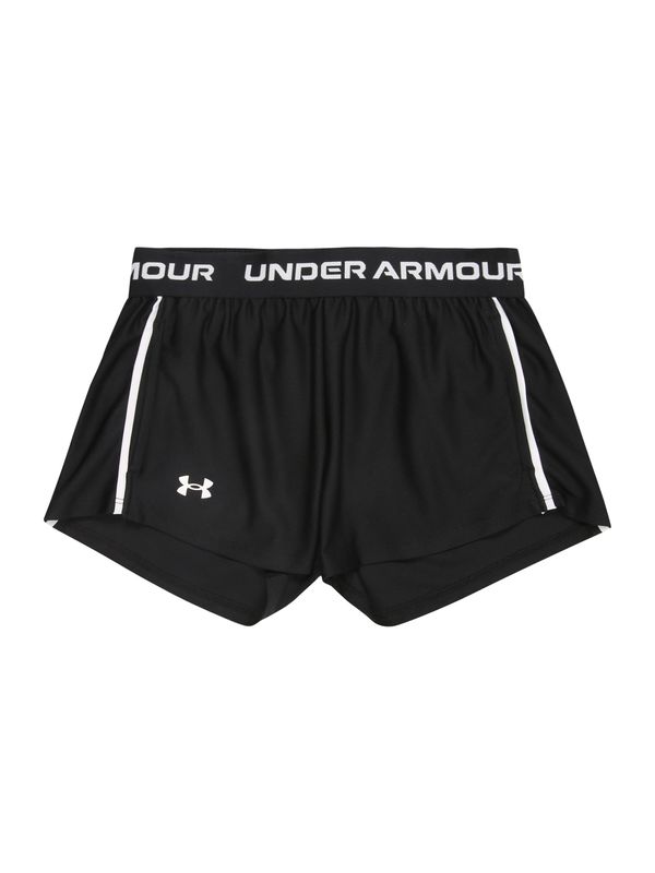 UNDER ARMOUR UNDER ARMOUR Sportske hlače 'Play Up'  crna / bijela