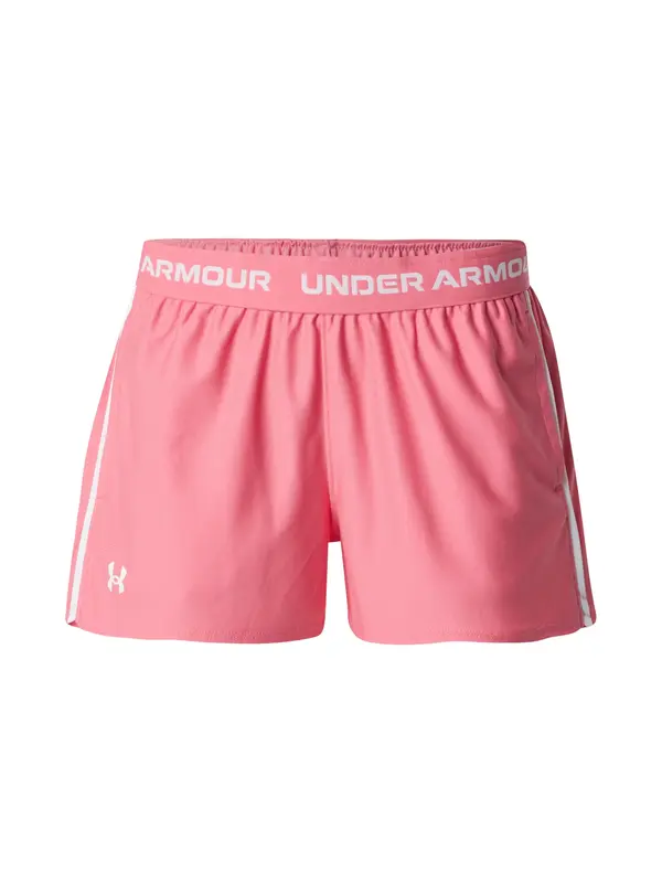 UNDER ARMOUR UNDER ARMOUR Sportske hlače 'Play-Up'  roza / bijela