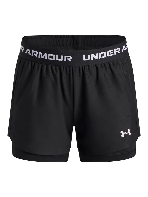 UNDER ARMOUR UNDER ARMOUR Sportske hlače 'Tech Play Up'  crna / bijela