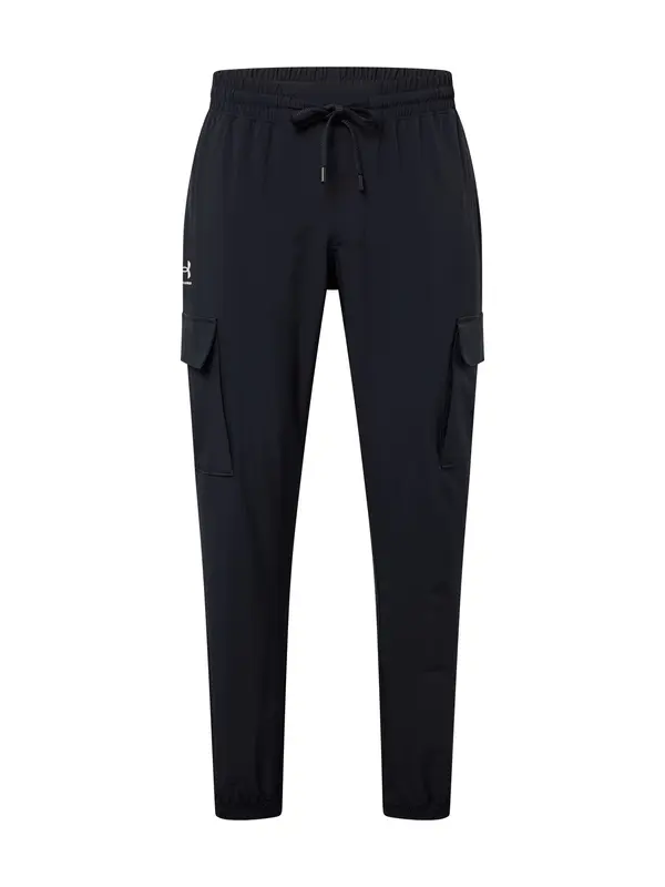 UNDER ARMOUR UNDER ARMOUR Sportske hlače 'Vibe'  crna / bijela