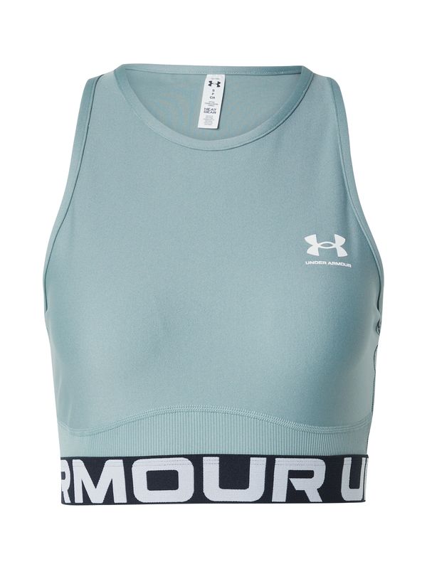 UNDER ARMOUR UNDER ARMOUR Sportski top  pastelno zelena / crna / bijela