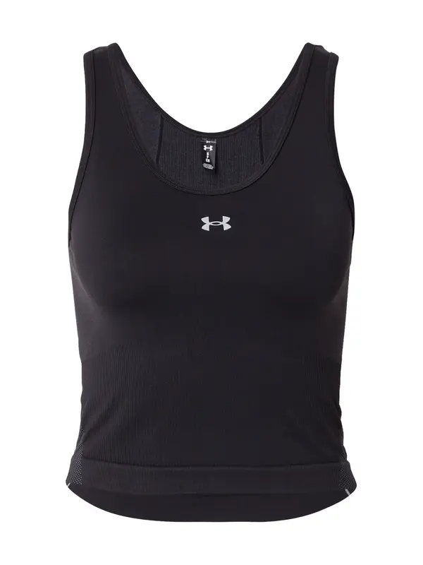 UNDER ARMOUR UNDER ARMOUR Sportski top 'Vanish'  svijetlosiva / crna / prljavo bijela