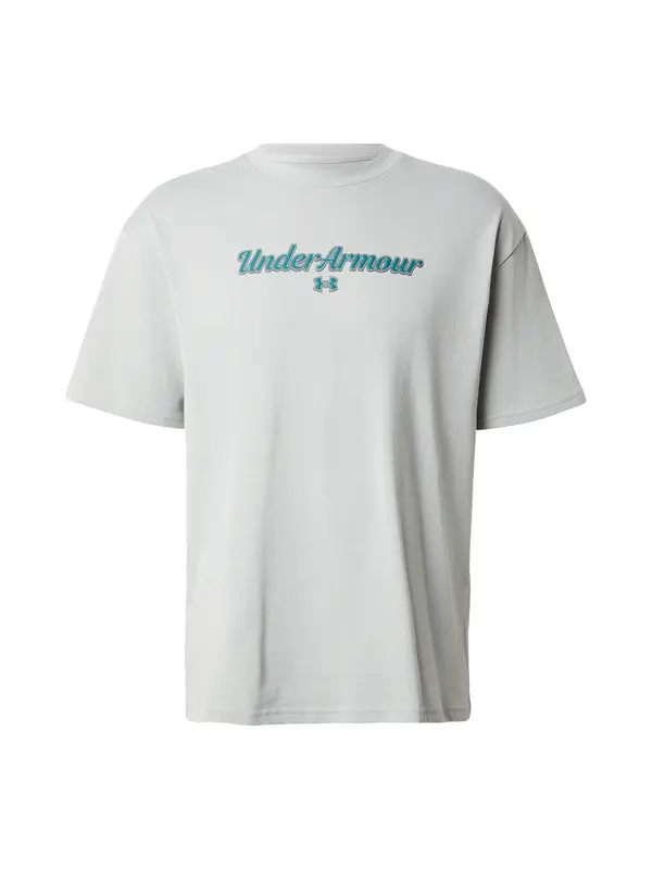 UNDER ARMOUR UNDER ARMOUR Tehnička sportska majica  boja blata / siva melange / smaragdno zelena