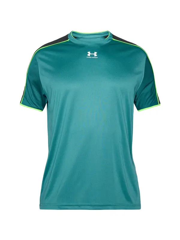 UNDER ARMOUR UNDER ARMOUR Tehnička sportska majica 'Challenger Train'  tirkiz / neonsko žuta / crna
