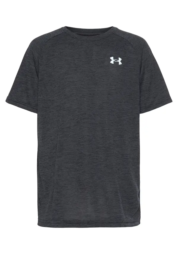 UNDER ARMOUR UNDER ARMOUR Tehnička sportska majica  crna melange / bijela