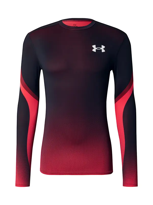 UNDER ARMOUR UNDER ARMOUR Tehnička sportska majica  crvena / crna / bijela