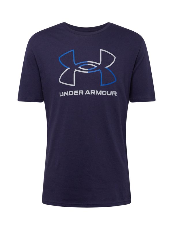 UNDER ARMOUR UNDER ARMOUR Tehnička sportska majica 'FOUNDATION'  plava / mornarsko plava / bijela