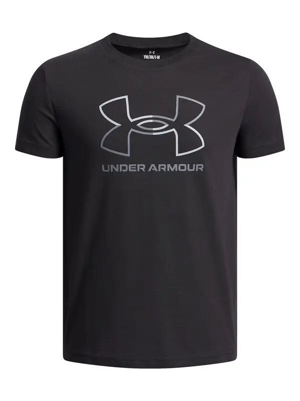 UNDER ARMOUR UNDER ARMOUR Tehnička sportska majica 'FOUNDATION'  svijetlosiva / crna