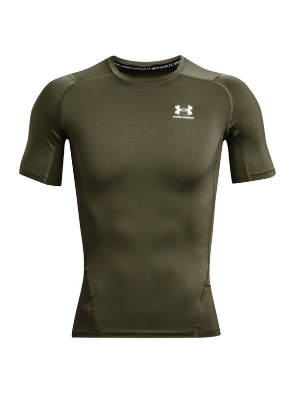 UNDER ARMOUR UNDER ARMOUR Tehnička sportska majica  maslinasta / bijela
