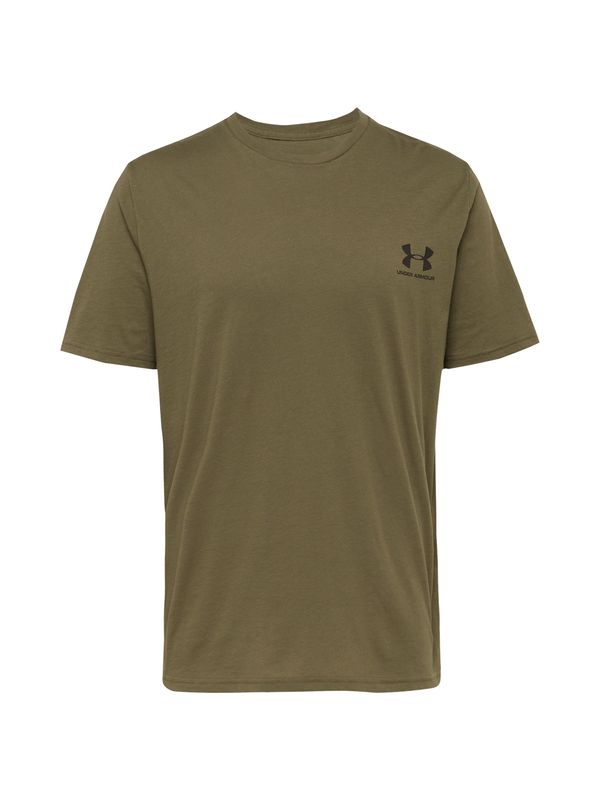 UNDER ARMOUR UNDER ARMOUR Tehnička sportska majica  maslinasta / crna