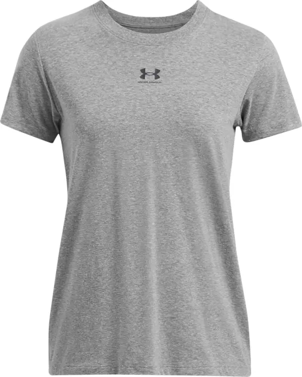 UNDER ARMOUR UNDER ARMOUR Tehnička sportska majica 'Rival Core'  siva melange / crna