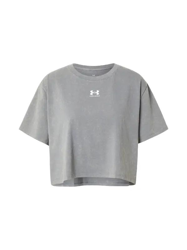 UNDER ARMOUR UNDER ARMOUR Tehnička sportska majica 'Rival'  siva / bijela