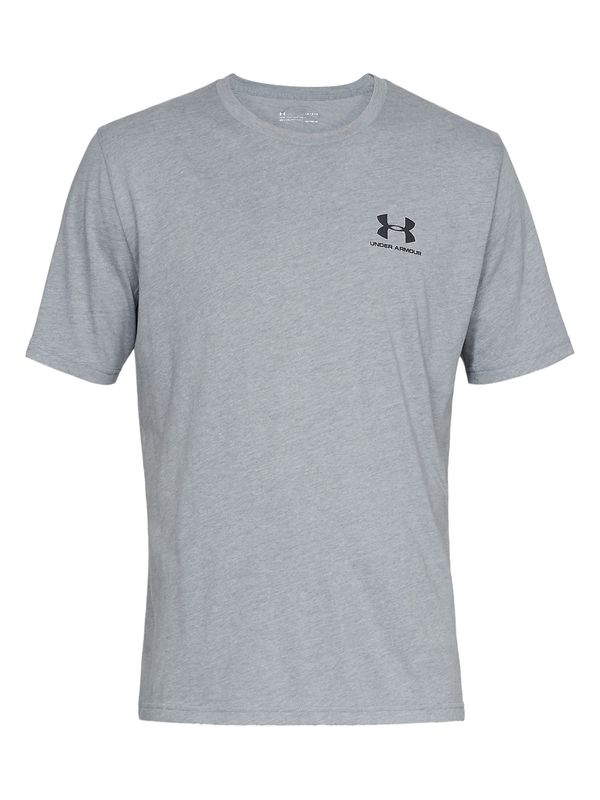 UNDER ARMOUR UNDER ARMOUR Tehnička sportska majica  siva melange / crna