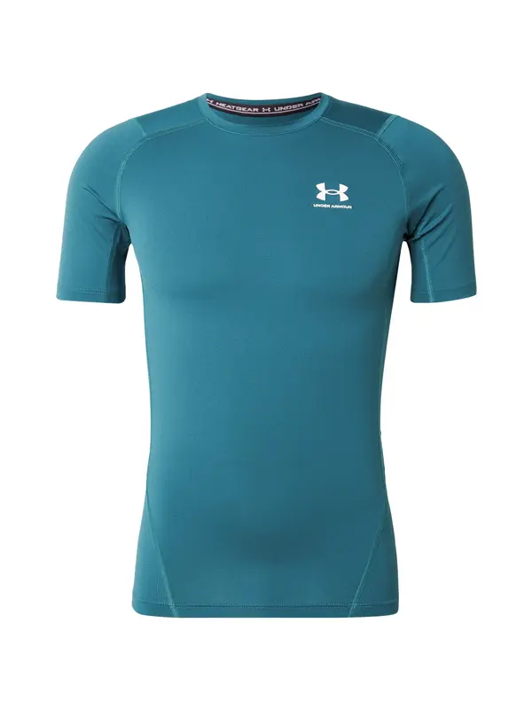 UNDER ARMOUR UNDER ARMOUR Tehnička sportska majica  smaragdno zelena / crna / bijela