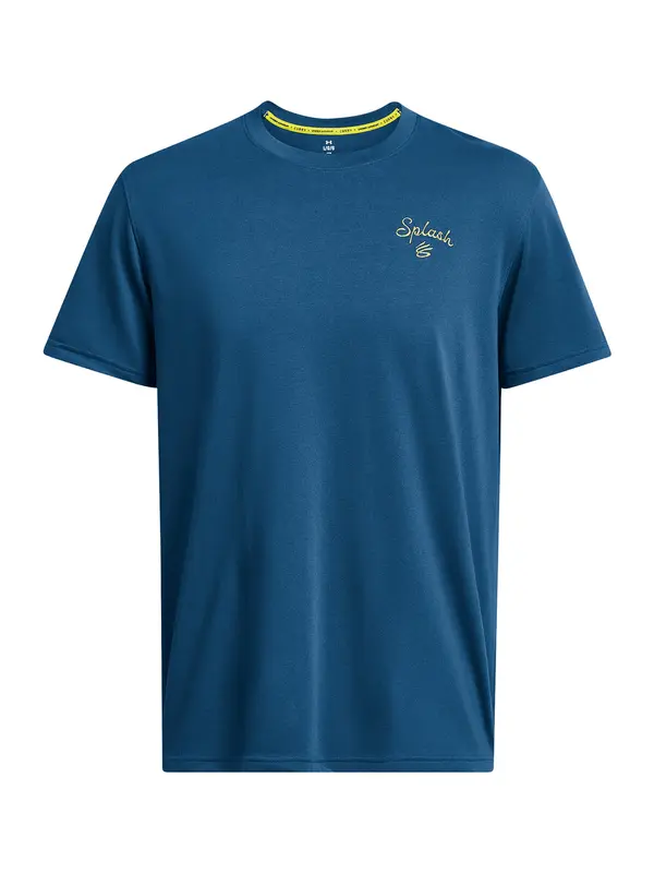 UNDER ARMOUR UNDER ARMOUR Tehnička sportska majica  tamno plava / narančasto žuta