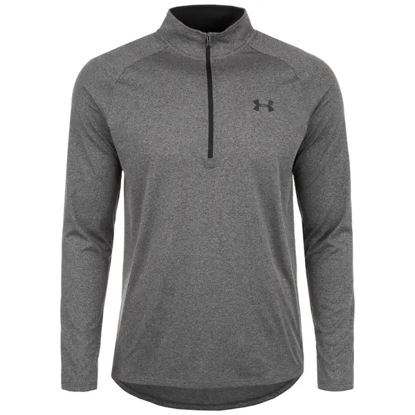 UNDER ARMOUR UNDER ARMOUR Tehnička sportska majica  tamo siva / crna
