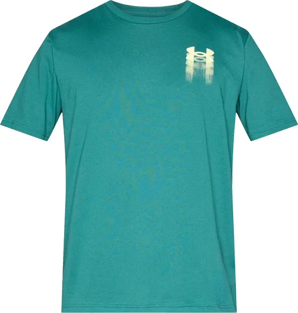 UNDER ARMOUR UNDER ARMOUR Tehnička sportska majica  tirkiz / svijetložuta