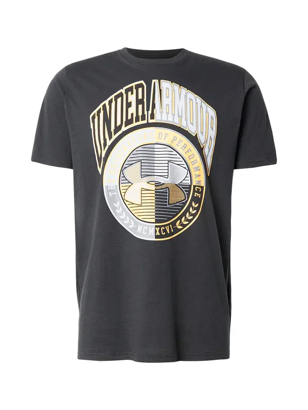 UNDER ARMOUR UNDER ARMOUR Tehnička sportska majica 'VARSITY CREST'  svijetloplava / žuta / siva / crna