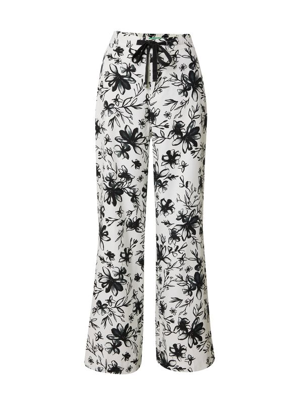 UNITED COLORS OF BENETTON UNITED COLORS OF BENETTON Hlače  crna / bijela