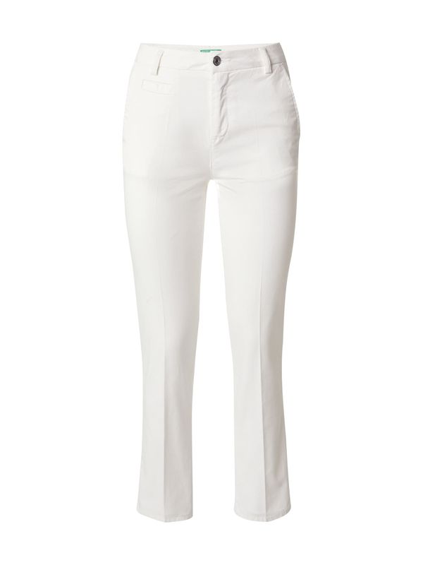 UNITED COLORS OF BENETTON UNITED COLORS OF BENETTON Hlače na crtu  bijela