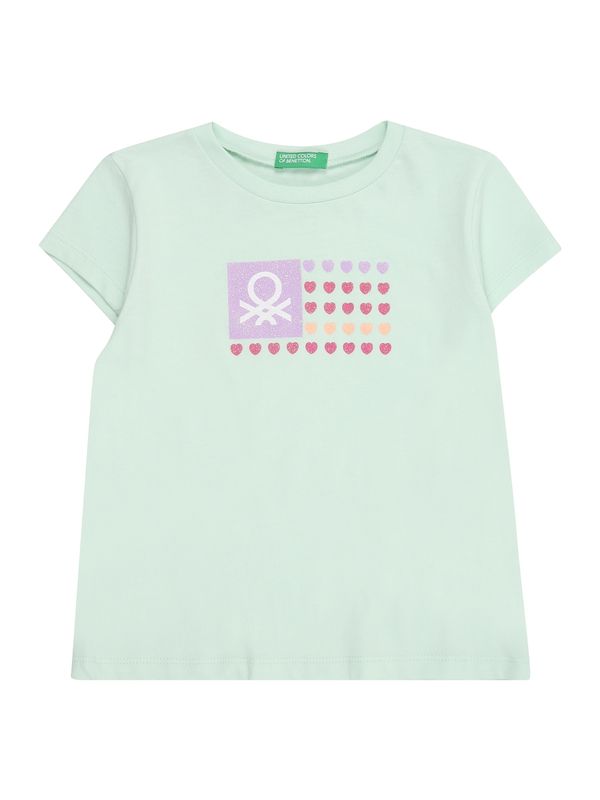 UNITED COLORS OF BENETTON UNITED COLORS OF BENETTON Majica  pastelno zelena / lila / marelica / roza