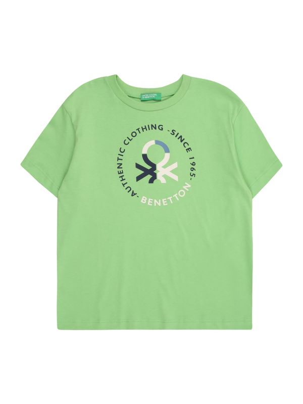 UNITED COLORS OF BENETTON UNITED COLORS OF BENETTON Majica  safirno plava / svijetlozelena / crna / bijela