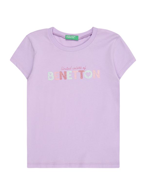 UNITED COLORS OF BENETTON UNITED COLORS OF BENETTON Majica  svijetlozelena / ljubičasta / roza / ružičasta