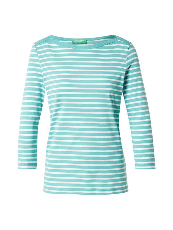 UNITED COLORS OF BENETTON UNITED COLORS OF BENETTON Majica  tirkiz / bijela