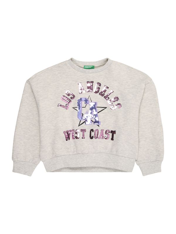 UNITED COLORS OF BENETTON UNITED COLORS OF BENETTON Sweater majica  siva / sivkasto ljubičasta (mauve) / ljubičasto plava / crna