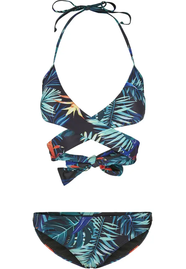 Urban Classics Urban Classics Bikini  plava / petrol / pastelno zelena / tamno narančasta / crna