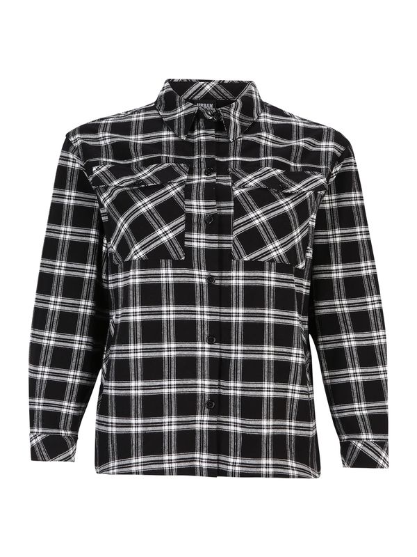 Urban Classics Urban Classics Bluza  crna / bijela