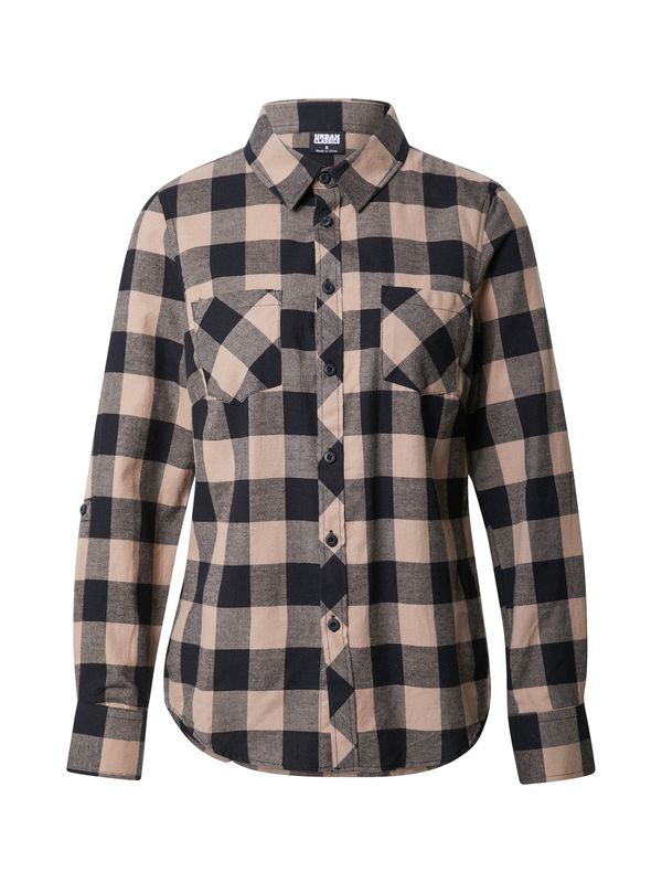 Urban Classics Urban Classics Bluza  svijetlosmeđa / tamo siva / crna